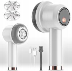  Szöszeltávolító Ruhákhoz, 6 Pengés USB-s Fehér (B0CSYVKQMT-1)