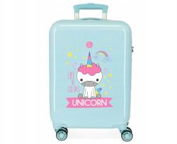  Luxus Abs Unicorn zöld utazóbőrönd, 55x38x20cm, 34L, 4741768 (kicsi) (4741768)