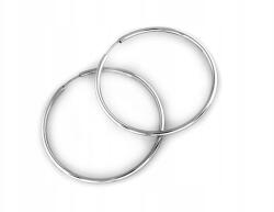 Lovrin Ezüst karika fülbevaló 30mm 925 klasszikus zsanéros 1.08g súlyú ajándékba