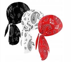  3x Durag Bandana Fejpánt Lélegző Férfi Bandana