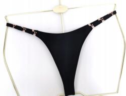  Szexi Blanka tanga, Size S, fekete, poliamid (066)