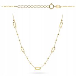 Lovrin Arany nyaklánc 585 1, 8g gyémántcsiszolású golyókkal, láncszemes, állítható 42+3cm (58817090)