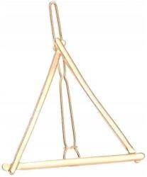 EdiBazzar Arany színű háromszög alakú hajcsat, fém hajtű (Spinka do włosów złota trójkąt wsuwka)