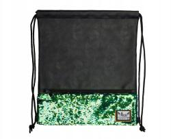 Astra Luxus bőr táska hátizsák Hash, zöld flitterekkel, HS-135, 5 (HS-135)