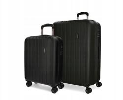 Joumma Bags Movom Wood Black, Luxus Abs utazóbőrönd szett, 65cm/55cm, 5318961 (5318961)