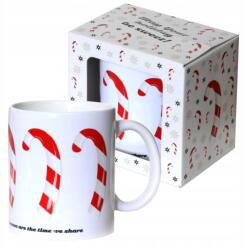 Cup&You Színes bögre karácsonyi candy bot motívummal ajándék 300ml (upominek podziękowanie gift pomysł święta)