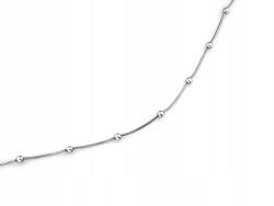 Lovrin Finom, divatos, 925-ös ezüst nyaklánc golyókkal, damilon, 4.83g, ajándék (Lovrin)