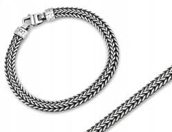 Lovrin Férfi ezüst karkötő lánc 925 oxidált 22.62g ajándékba (62098350)