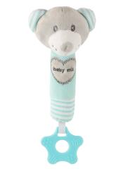Baby Mix Jucărie de pluş pentru copii cu înţepătură Baby Mix urs de mentă