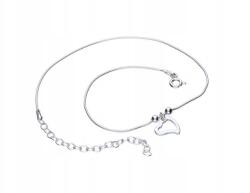 Lovrin 925-ös ezüst bokalánc szív charm-mal, divatos ajándék (Lovrin 63664)