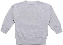  Bordázott oversize pulóver Jukki Grey Melange méret 80 (5904506831463)