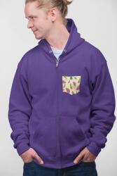  D&b Unisex Hoodie ZIPPO00032 Fruit Lila-Méret L