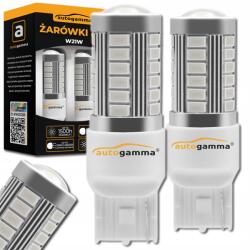 Auto Gamma W21W Led izzó 7440 33xSMD fehér nappali menetfény tompított fényszóró 2 db