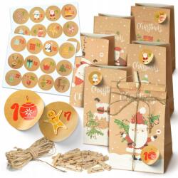 Allbag Diy Adventi Naptár Karácsonyi Öko Szett 24 Zsák Premium Ajándékokhoz (KALENDARZ020)
