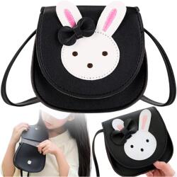 EdiBazzar Hercegnős kézitáska Lányok Nyuszi masni Fekete Női kis öv (5905884044841)