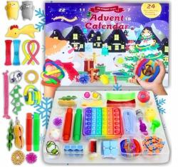  24 Napos Visszaszámláló Naptár Szilikon Érzékszervi Stresszoldó Szett Ajándék (ST013)