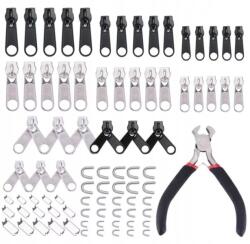 Sigos 85 darabos cipzárjavító készlet, fém cipzárakhoz (ULIKEKIT)