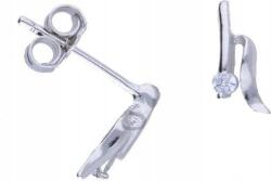 Lovrin Ezüst fülbevaló 925-ös tűs cirkóniával 0, 68g divatos mintás csavaros ajándék (Lovrin 47865)