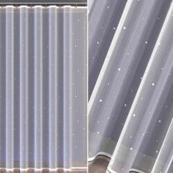 Wisan Gyönyörű finom jacquard függöny fehér pöttyös 250 cm 622275 Vera (WN222J 250)