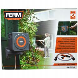 FERM Kerti tömlődob Ferm 15m tömlő automatikus feltekeréssel HRA1003 (HRA1003)