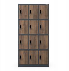 Jan Nowak Marcin Eco Design Antracit-Dió Színű Személyzeti Öltözőszekrény Élelmiszertároló Szekrény (1870)