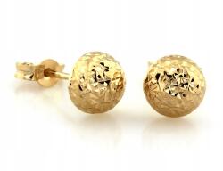 Lovrin Arany fülbevaló sárga aranyból 375 9k 0.38g gyémántozott, divatos, stekkeres