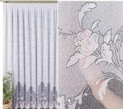 HomeDekorator Jacquard mintás függöny 023418 magasság 230cm, fehér színben (méterenként) (Firana żakardowa wzór 023418 wys. 230cm)