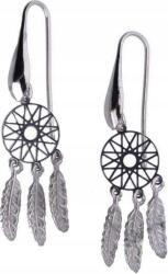 Lovrin Ezüst fülbevaló 925-ös karika álomfogó medállal 3, 00g, látványos ezüstből (Lovrin 47966)