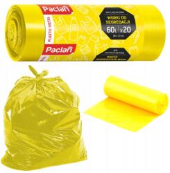 Paclan Szemetes Zsákok Paclan Univerzális Sárga 60 Liter 20 Db Tekercs Erős Sláger (WORKI 60 PLASTIK METAL)