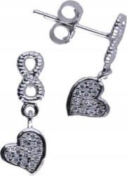 Lovrin Ezüst fülbevaló 925 végtelen szív 1, 27g egyedi design ajándékba (Lovrin 47931)