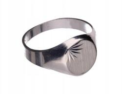 Lovrin Ezüst 925 gyűrű pecsétgyűrű kör alakú 20-as méret látványos ajándék divatos minta (Lovrin 63607)