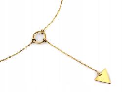 Lovrin Arany nyaklánc 585 14k háromszöggel 1, 31g női ajándék 42 cm divatos (59599381)