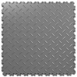  Grafit színű, bordázott Pvc padlólap garázsba, műhelybe, szervizbe (SF Płytki PVC Graphite ryflowane)