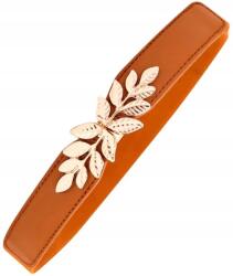 EdiBazzar Női Öv retro gumis ruha levél barna rugalmas gumiszalag (5905884069158)