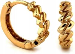 Lovrin Arany fülbevaló 585 kis díszes karika ajándékba 14k divatos női (Lovrin)