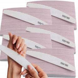 Lewer Körömreszelő 100/180 Hajó Félhold Zebra Szett 100 Db Kétoldalas (PiL-100)