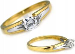 Lovrin Arany gyűrű 585 elegáns finom cirkónia kövekkel r14 ajándékba 14k