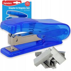 Signature Mini irodai tűzőgép papírhoz, irodai lapokhoz, 26/6 tűzőkapcsok, 300 db tűzőkapocs (910212)