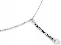 Lovrin Ezüst nyaklánc 925 fekete kövek szív tökéletes ajándék divatos minta