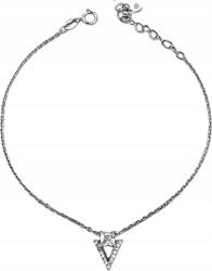 Lovrin Ezüst 925 láncos karkötő háromszöggel, modern, divatos minta (Lovrin 84258)