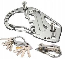 Kulcstartó Karabiner Multifunkciós Kulcstartó Túlélő Kulcstartó multitool (mt1)