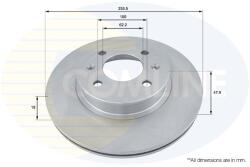 COMLINE Brzdový kotúč COMLINE ADC1043V (ADC1043V)