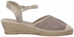 s. Oliver Női szandál S. Oliver Pewter Struct bézs bőr csatos 39-es méret (5-28350-30 929)