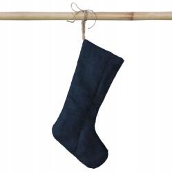 Allbag Juta Zokni Karácsonyi Dekoratív Nagy Ajándék Édesség Sötétkék (JUT012)