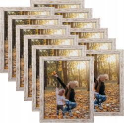  Exyglo Képkeret Szett 12 darab Elegáns Világosbarna 20 x 25 cm (B0BMFS4RNL)