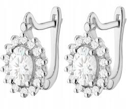 ZŁOCISTO Fehér Arany Fülbevaló Angliazáras Laboratóriumi Gyémántokkal (DLA DZIEWCZYNY NARZECZONEJ) - allegro - 374 330 Ft