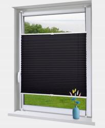  OBdeco Pliszé Roló 110x130cm Fényáteresztő Fúrás Nélkül Fekete (B093PY7C6W)