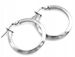 Lovrin Ezüst fülbevaló 925 klasszikus karika 28mm angol kapcsos ajándékba