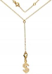 Lovrin Ezüstözött, 925-ös ezüst nyaklánc dollár medállal, 2, 87g tökéletes ajándék, divatos (Lovrin 52491)