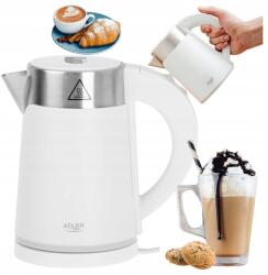 Adler Vezeték nélküli vízforraló kicsi Adler 800W 0.6l Utazó (AD1372white)